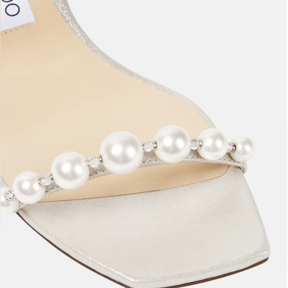 Jimmy Choo Pearl Heeled Leather Sandals - Picture 3 of 3